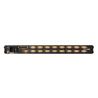 16-Port PS/2-USB VGA Single Rail KVM Switch