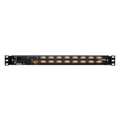 16-Port PS/2-USB VGA Single Rail KVM Switch