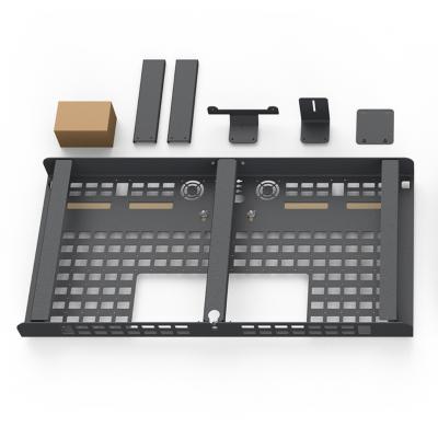 AV Credenza 4U - Black Grey