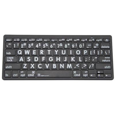 Midwich Ltd - LogicKeyboard XL Print - White on Black Bluetooth Mini ...