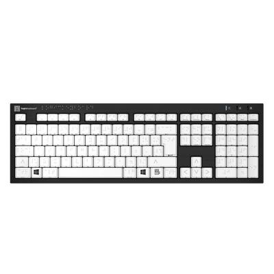 Braille - PC Nero Slim Line Keyboard