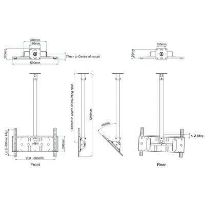 Midwich Ltd - PMVmounts PMVCEILINGLARGE (PMVCEILINGLARGE)